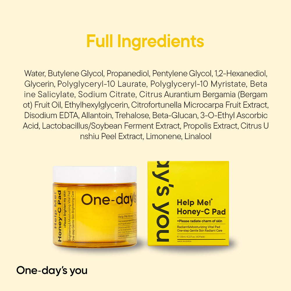 [One-day's you] Honey-C Brightening Pad 60ea