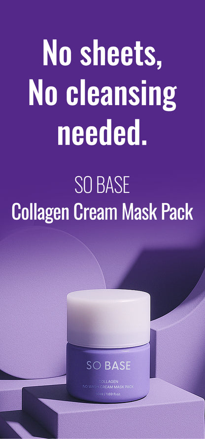 [So Base] Collagen No-Wash Cream Mask Pack 50ml