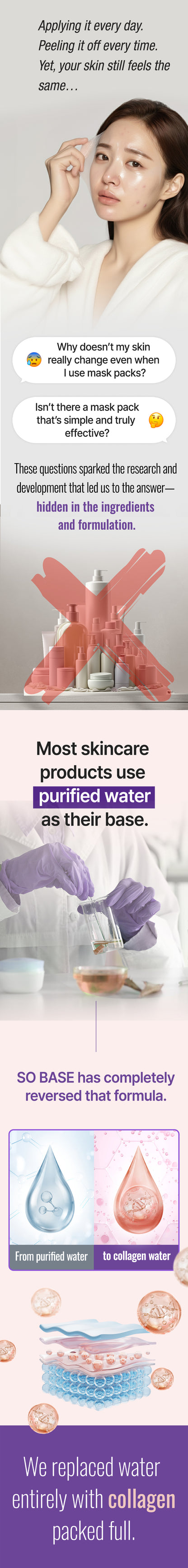 [So Base] Collagen No-Wash Cream Mask Pack 50ml