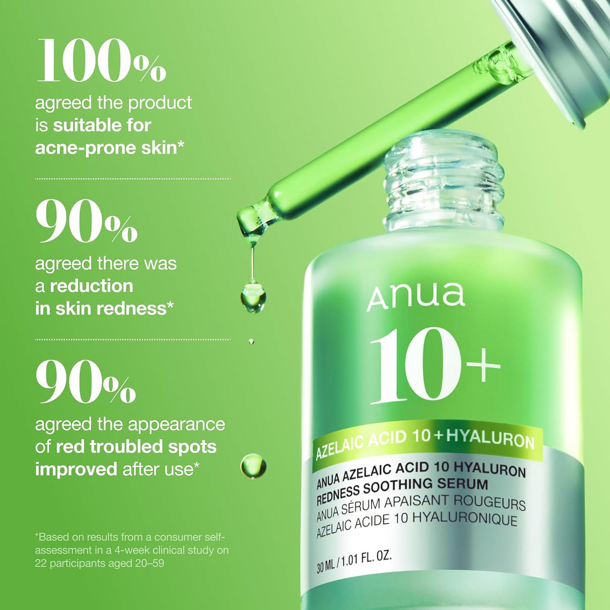 [ANUA] Azelaic Acid 10+ Hyaluron Soothing Serum 30ml