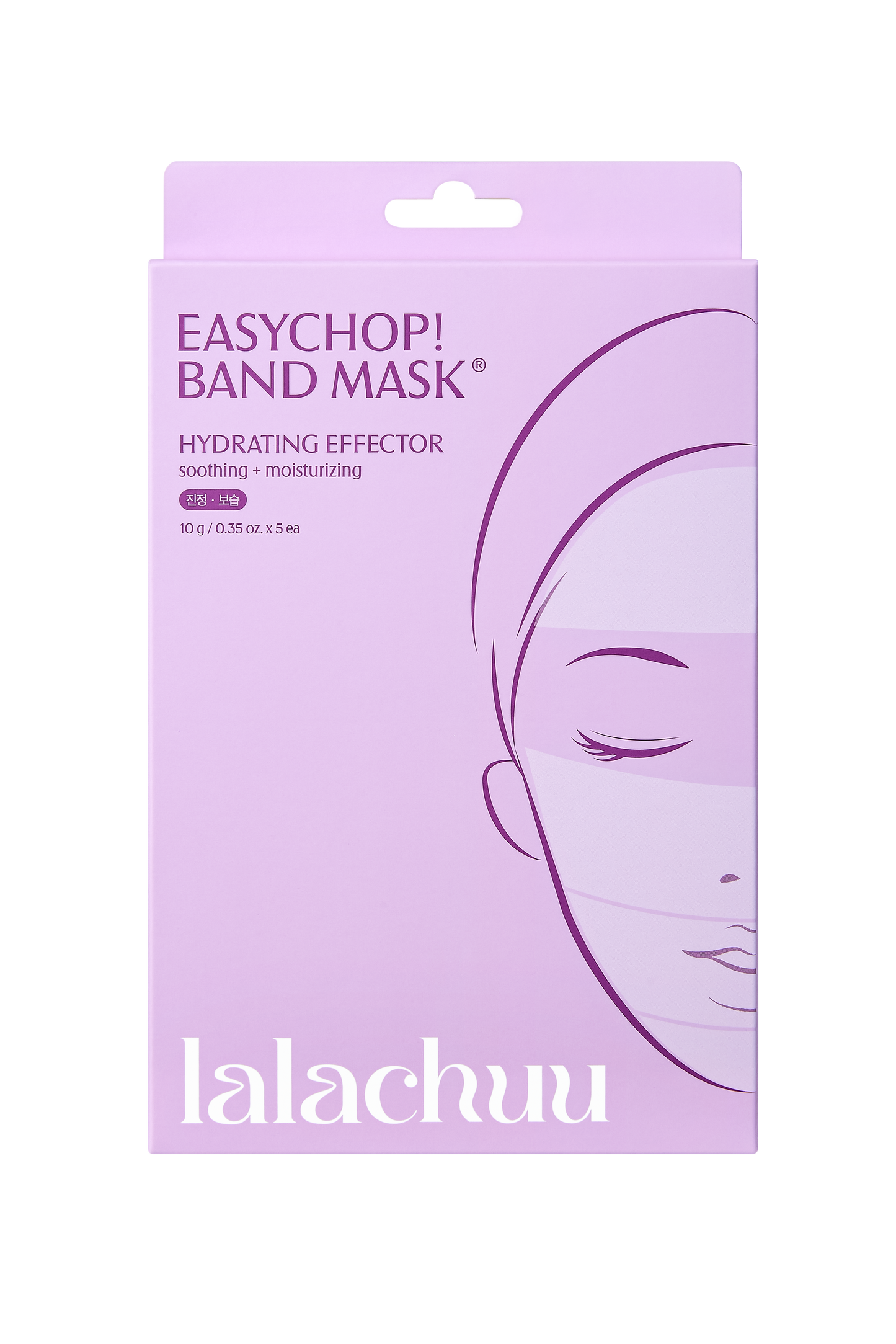 [Lala chuu] Easychop Band Mask Hydrating Effector [Hydrating/Soothing] 60 sheets/5ea * 4 sheets