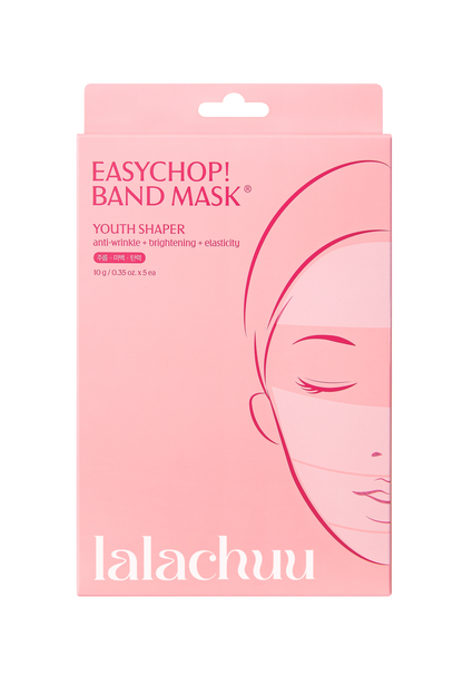 [Lala chuu] Easychop Band Mask Youth Shaper [Brightening/Elasticity] 60Sheets/ 5ea * 4 Sheets