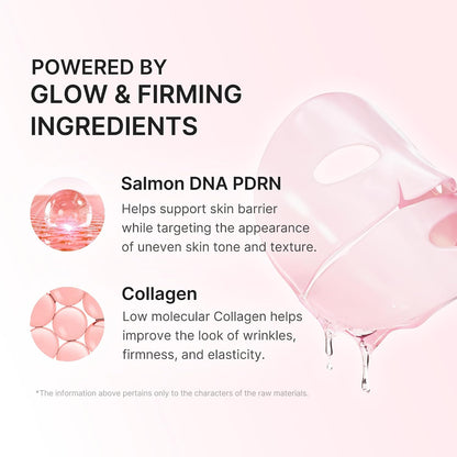 Medicube PDRN Pink Collagen Gel Mask, Kojic Acid Turmeric Brightening Gel Mask 1pc