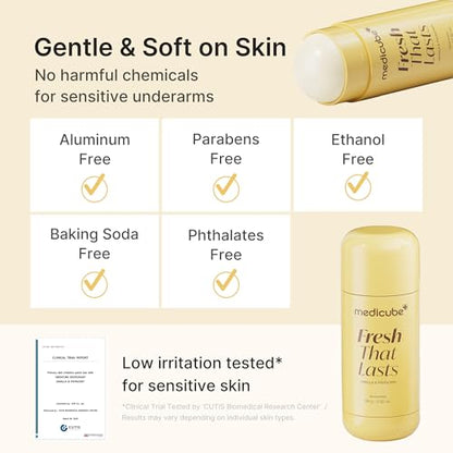 [Medicube] Fresh That Lasts Deodorant Vanilla and Pistachio 83g