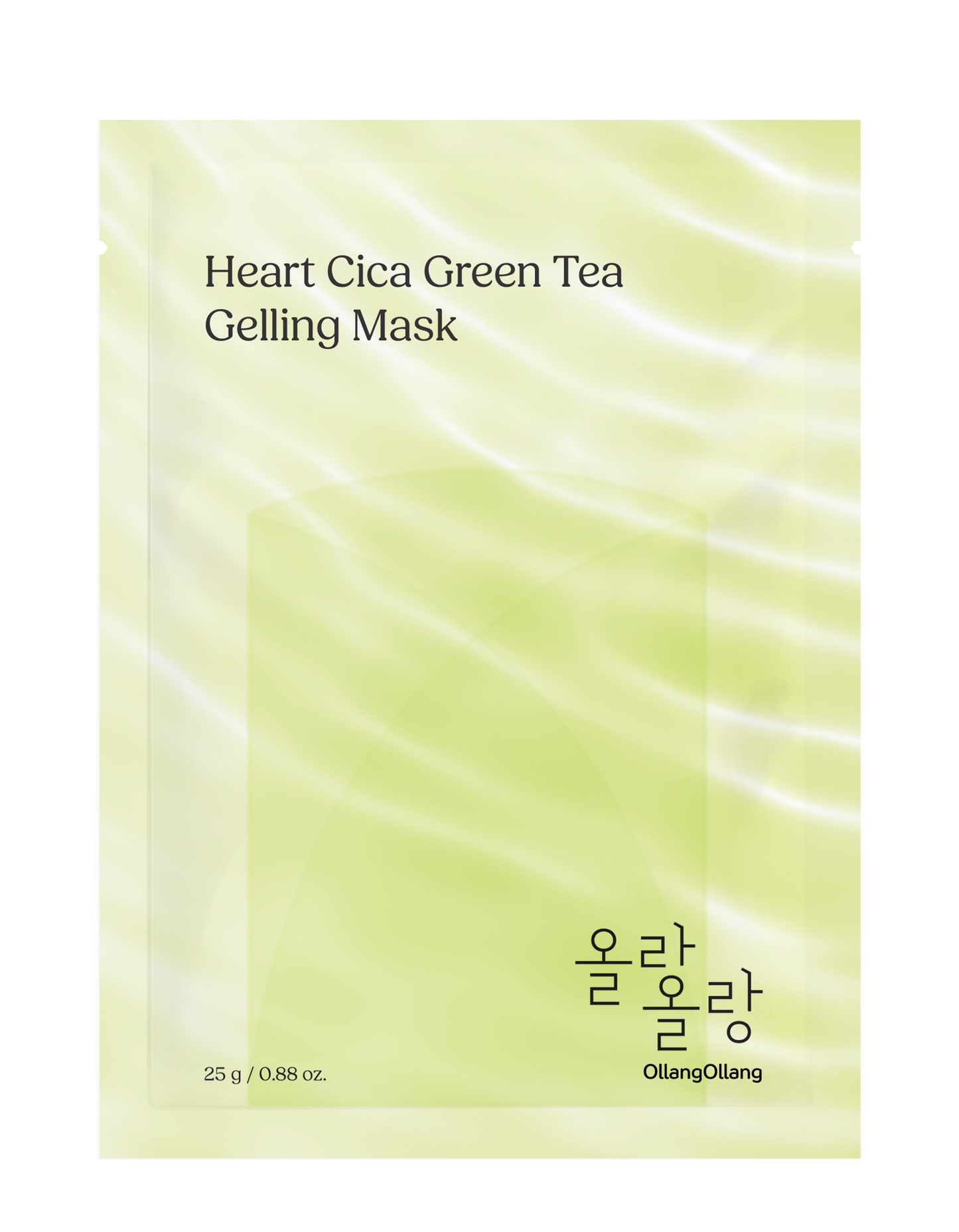 [Ollang Ollang] Heart Cica Green Tea Gelling Mask Pack