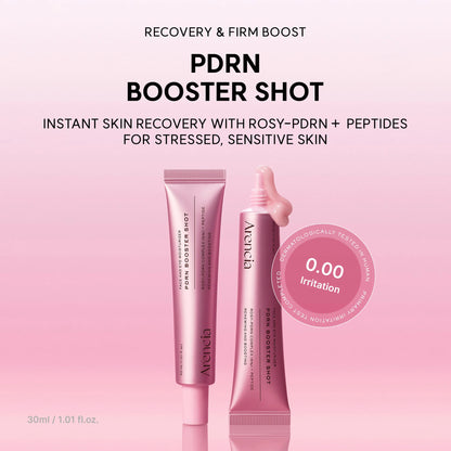 [ARENCIA] PDRN Booster Shot, Rosy-PDRN & Peptides for Glowy, Healthy Skin - Recommended for Sensitive, Red Skin