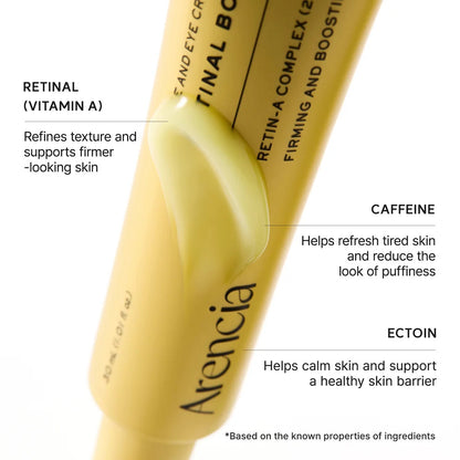 [ARENCIA] Retinal Booster Shot, Advanced Retinal & Caffeine Formula for Firm, Pore-Refined Skin 30ml