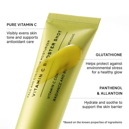 [ARENCIA] Vitamin C Booster Shot, Pure Vitamin C + Glutathione for Bright, Healthy Skin Glow