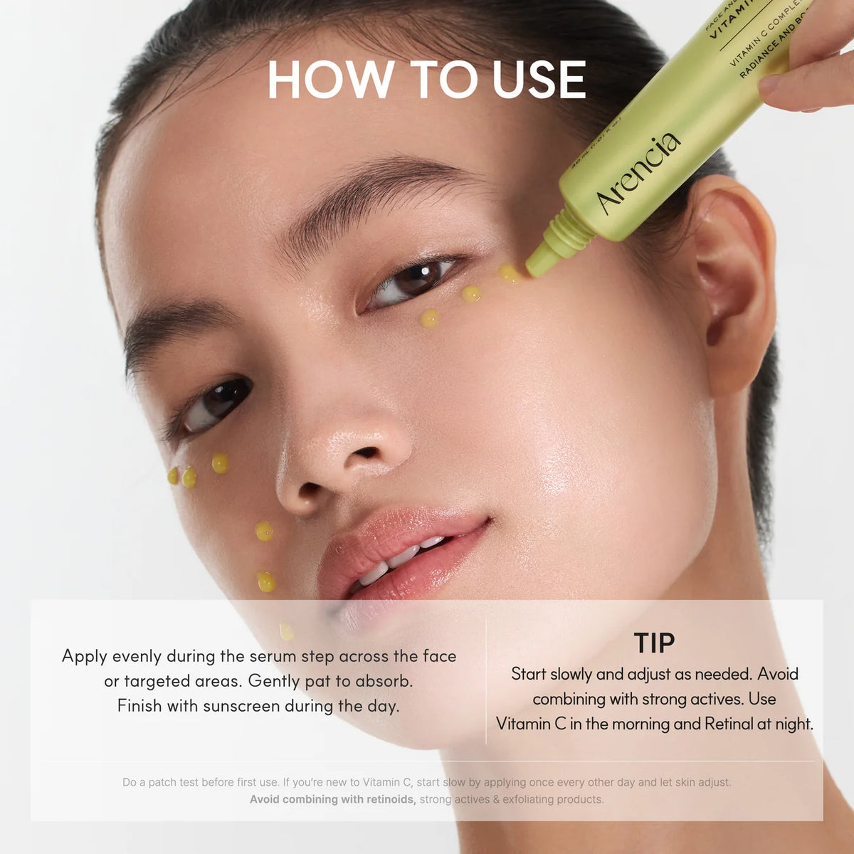 [ARENCIA] Vitamin C Booster Shot, Pure Vitamin C + Glutathione for Bright, Healthy Skin Glow