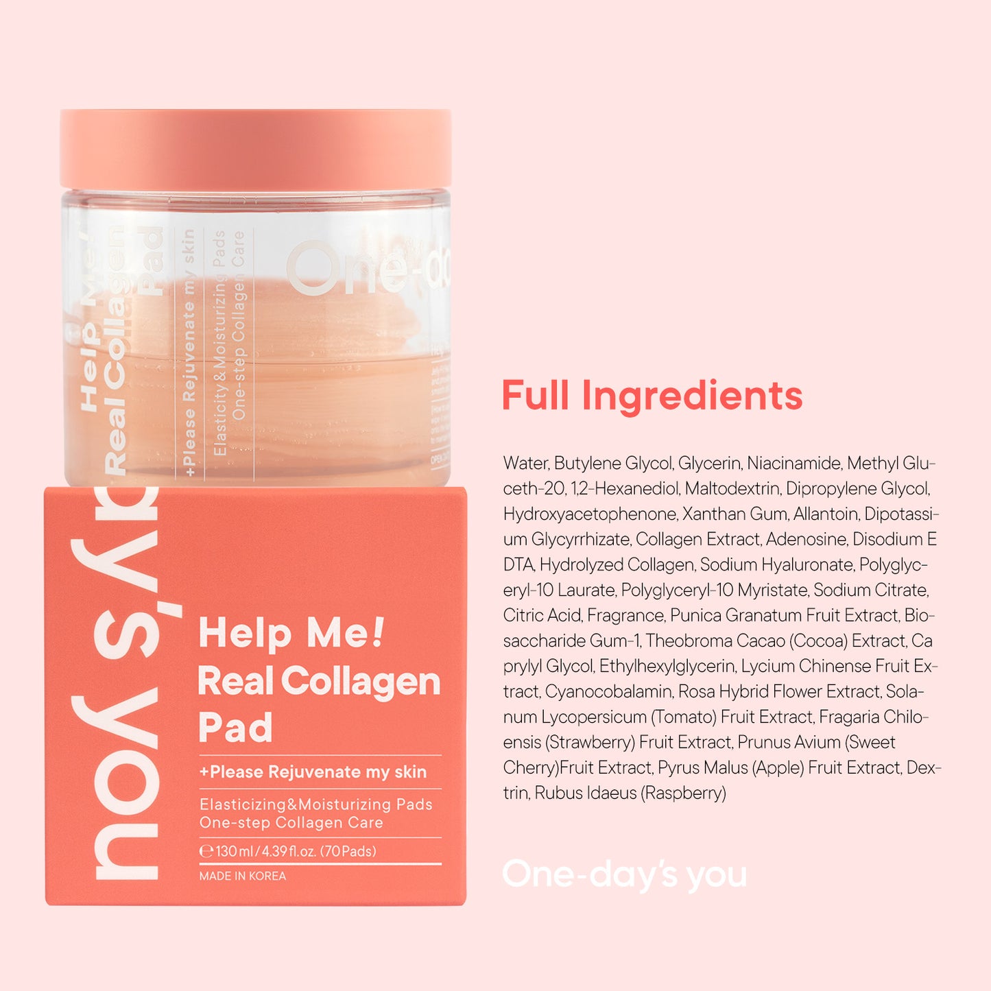 [One-day's you] Real Collagen Pad 70ea