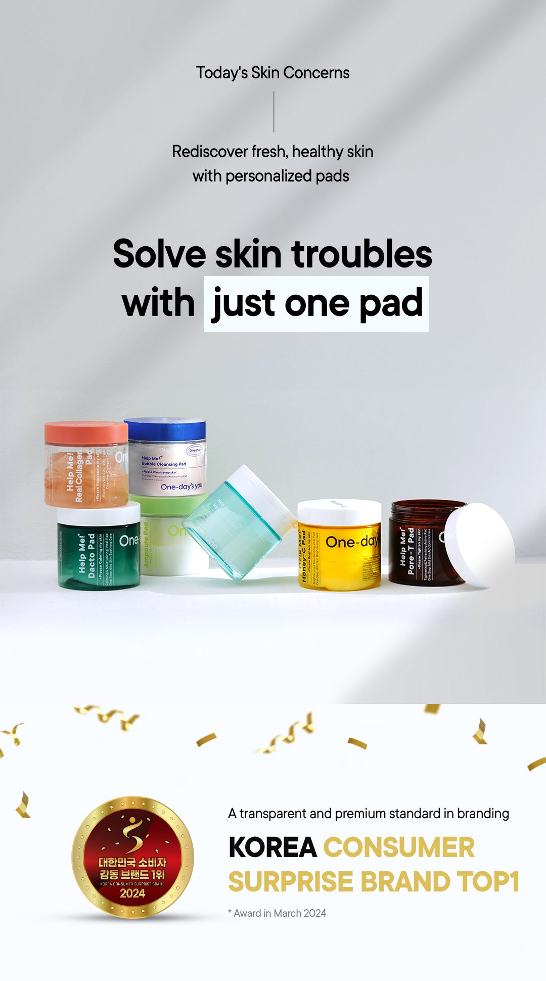 [One-day's you] ECO-INTENSE CERAMIDE AMPOULE PAD 90ea