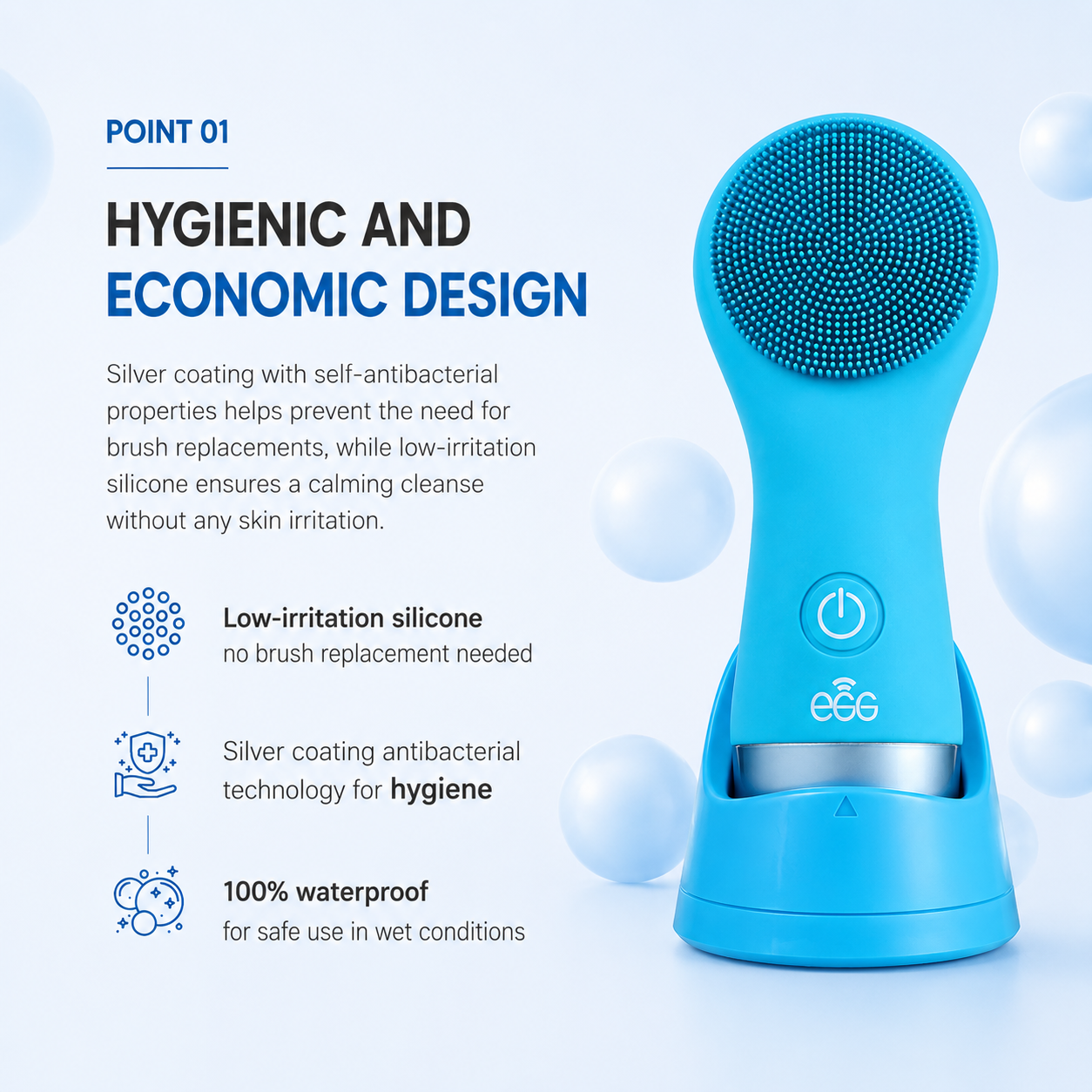 [EGG] Silicon Facial Cleansing Device