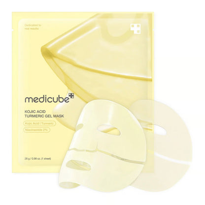 Medicube PDRN Pink Collagen Gel Mask, Kojic Acid Turmeric Brightening Gel Mask 1pc