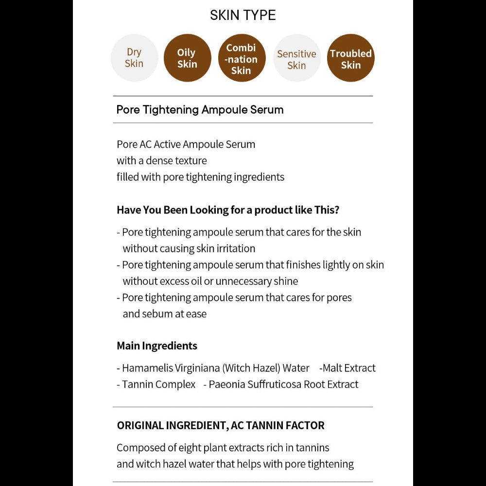 [One-day's you] Pore Tightening Ampoule Serum 30ml